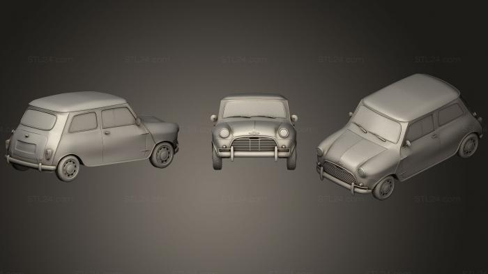 Автомобили и транспорт (Mini Cooper, CARS_0246) 3D модель для ЧПУ станка